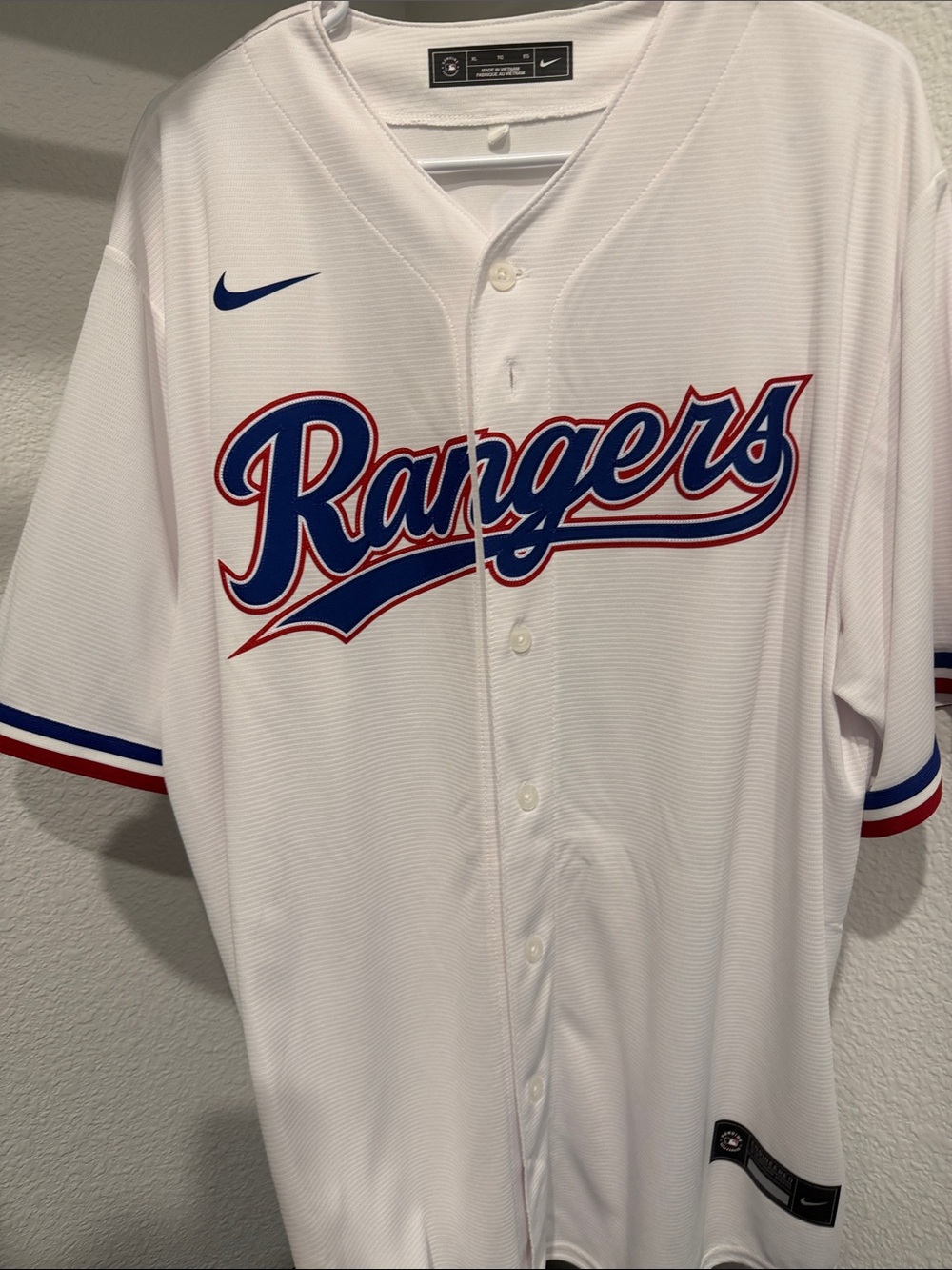 Nike White Texas Rangers Adolis Garcia #53 Jersey